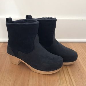 No 6 shearling clog boots size 38
